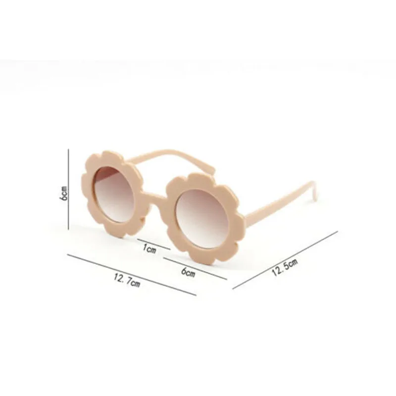 

Cute Summer Baby Kids Sunglasses Plastic Frame Flower Eyeglasses Toddler Children Beach Accessories Toddler, Picture colors