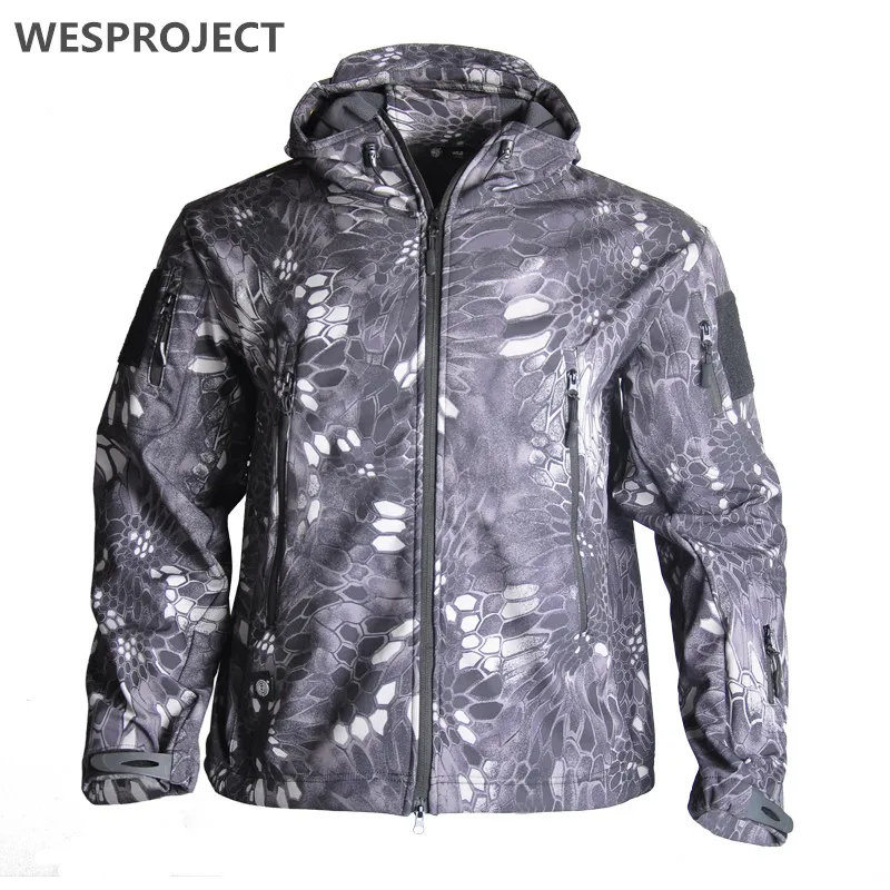 

Men's Military Camouflage Fleece Jacket Army Tactical Jacket Fleece Clothing Multicam Male Camouflage Windbreakers