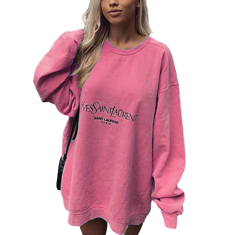 

Casual printing loose crew neck sweatshirt oversized hoodies unisex jogging women tracksuit sweatshirts women hoodies, Picture