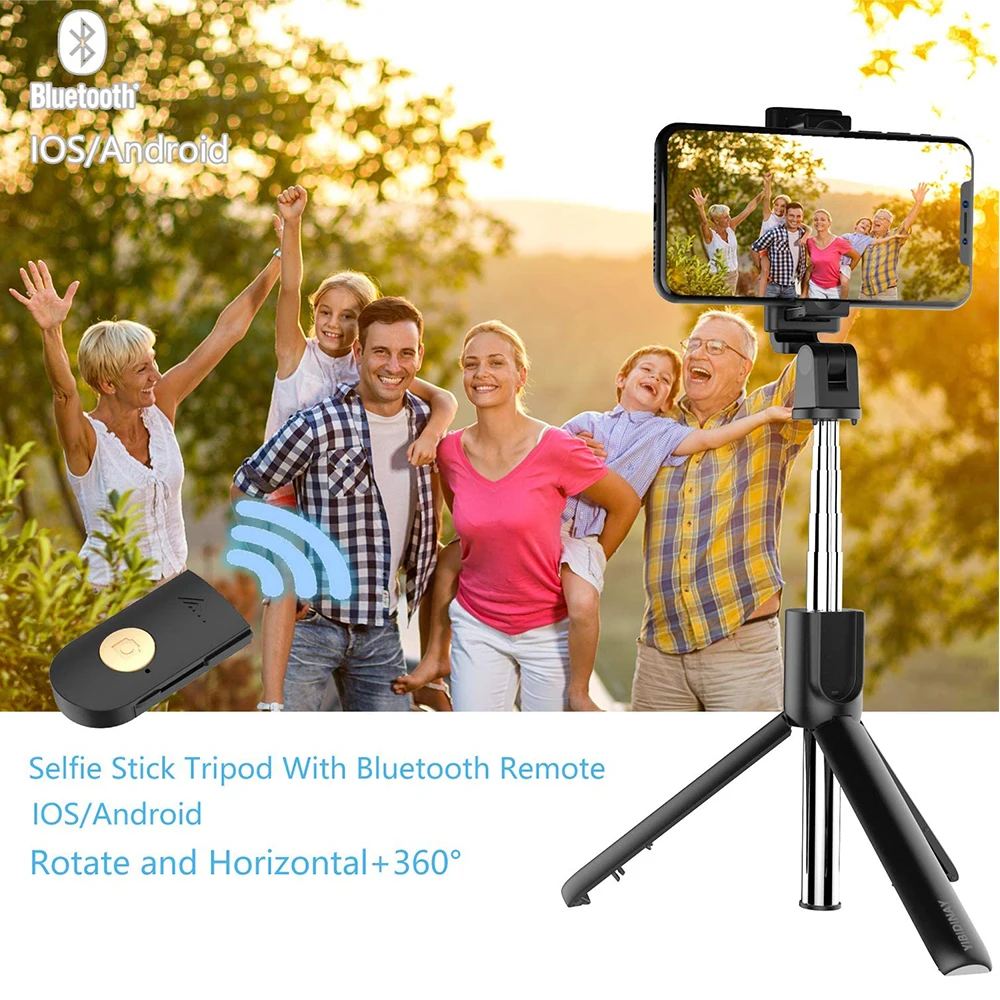 

Selfie Stick Tripod With BT Remote IOS/Android 360 Degree Rotate and Horizontal