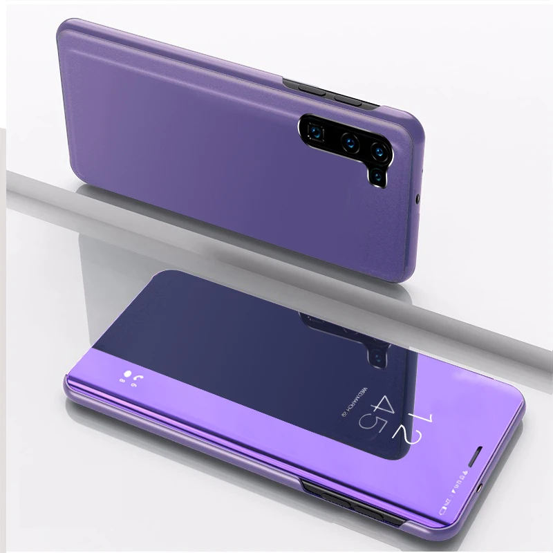 

2020 Mirror flip leather phone case For oneplus nord PU+PC Wallet Cover For 1+ nord, 7 colors