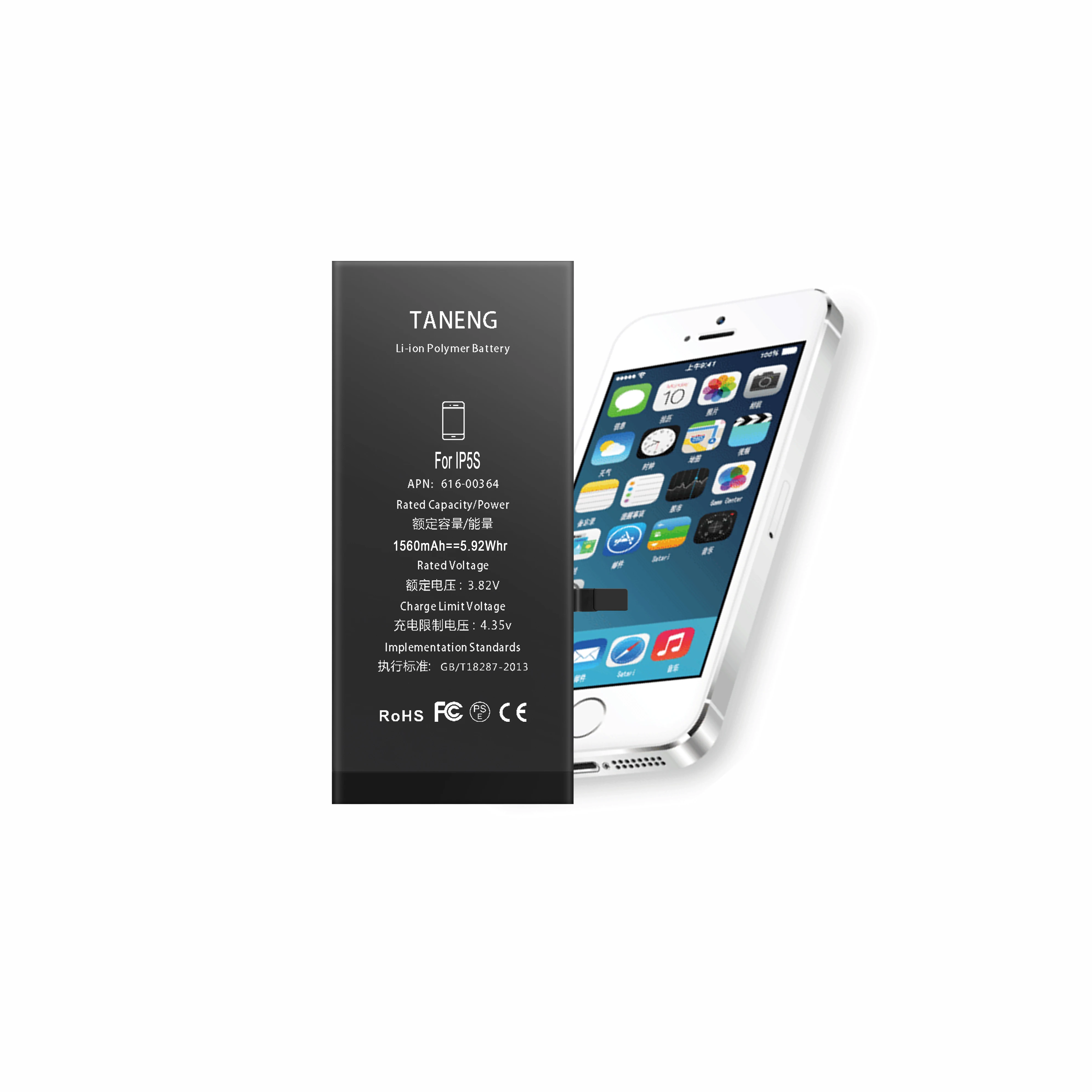 

Factory direct OEM Standard capacity 1440mAh Replacement battery for iphone5