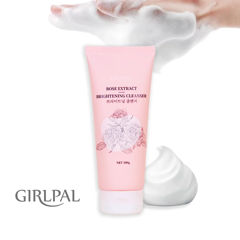 

Girlpal 100G Gentle Foam Face Wash Rose Extract Brightening Foaming Facial Cleanser