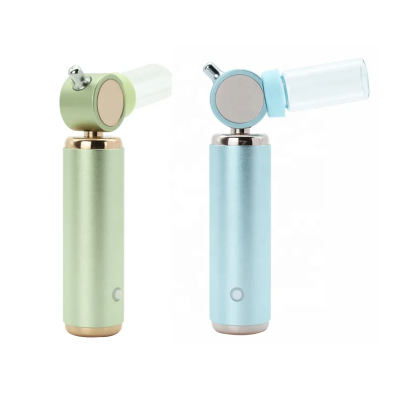 

Amazon hot sale beauty device hand held nano mist sprayer mini oxygen injector instrument 140 KPA makeup Airbrush, Green, blue