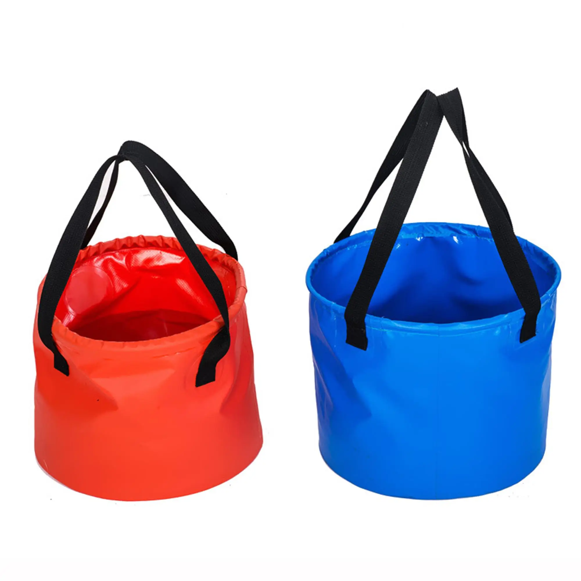 

Wholesale  Portable Foldable Beach 500d PVC Tarpaulin Bucket Outdoors Folding Fishing Hiking, Any color