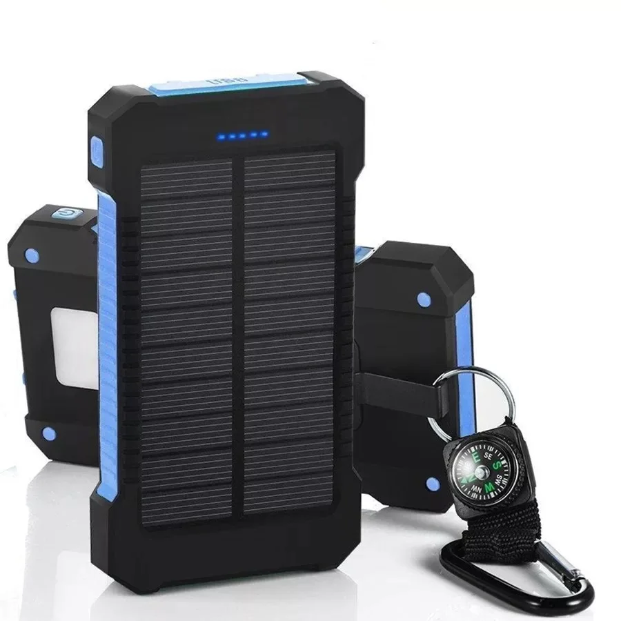 

Hot-selling Dual Usb Large-capacity Portable Solar Panel Mobile Power 6000mah slim Waterproof Solar Power Bank 8000mah