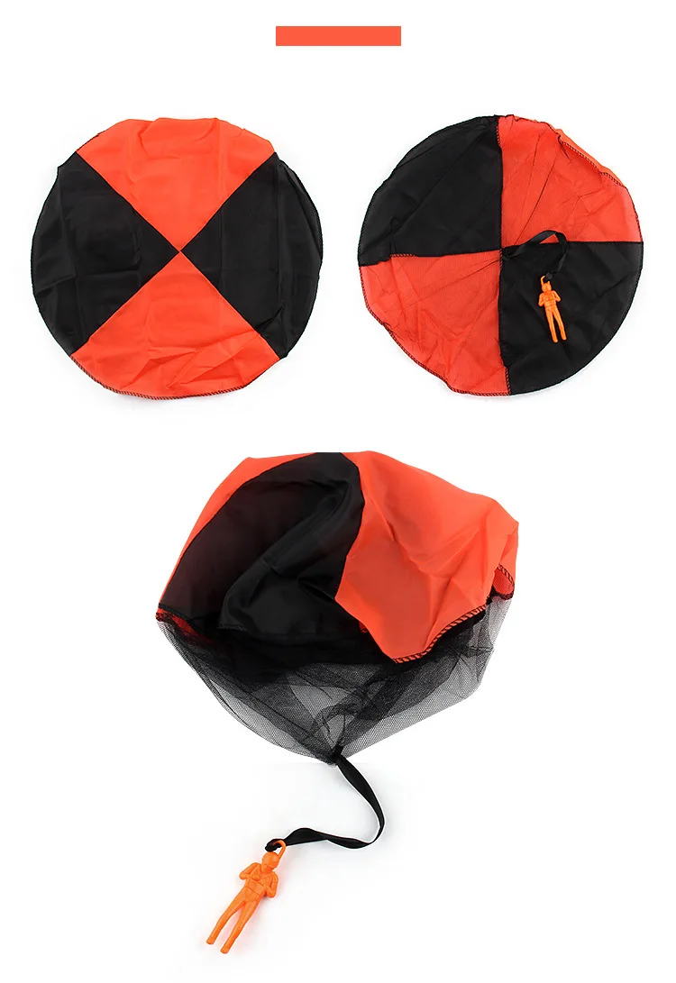Wholesale Hand Throwing Mini Play Parachute Paratrooper Outdoor Games Children Educational Toys with Figure Soldier for Kids