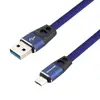 Free shipping wholesale braided android fast charging micro usb cable date 3.0 for Samsung Huawei