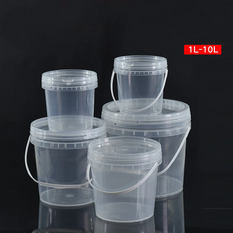 

1L 5L 10L sauce food sealed packaging container plastic water bucket with lid