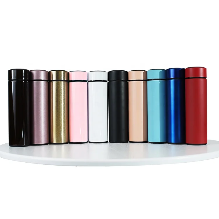 

2021 New Promotion stainless steel smart bottle with led temperature display, Customized color