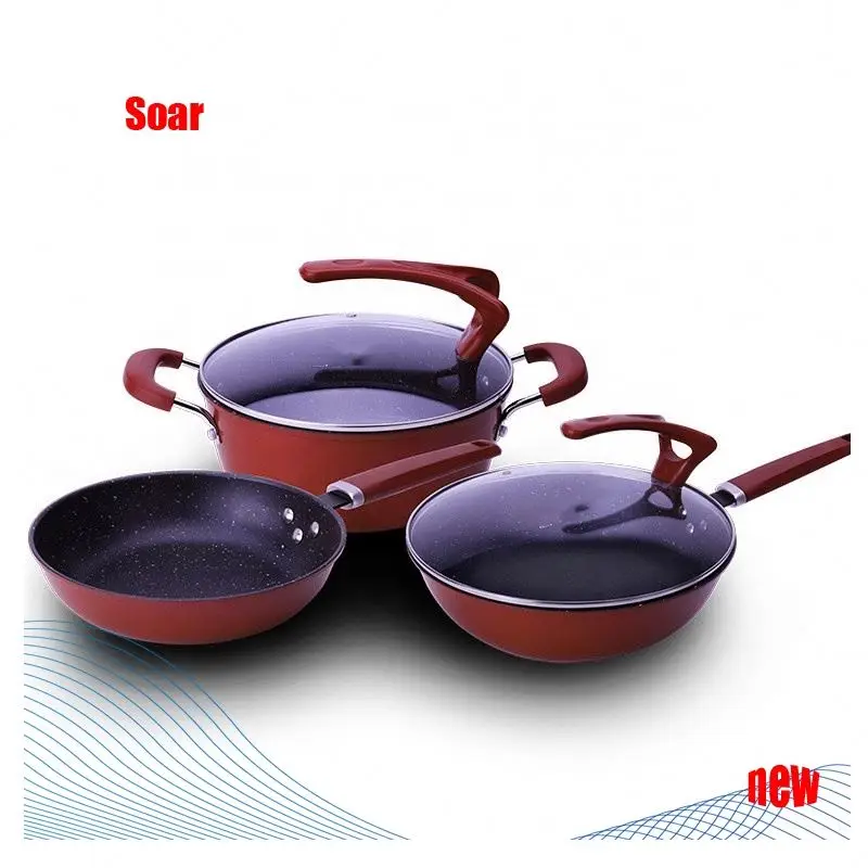 

Healthy Induction Cooking Non Stick Cast Iron Sauce Pan Pot Cookware Sets