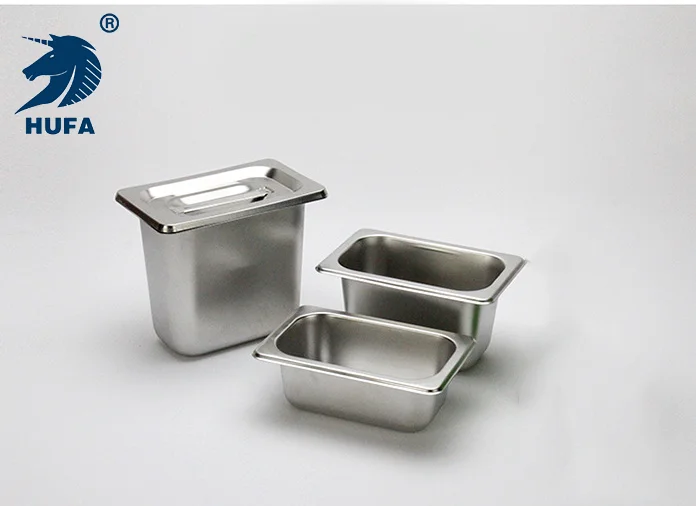6.5cm Depth Food Storage Container Good Quality 1/9 Gn Pan Gn Food Pans Stainless Steel Gastronorm Containers