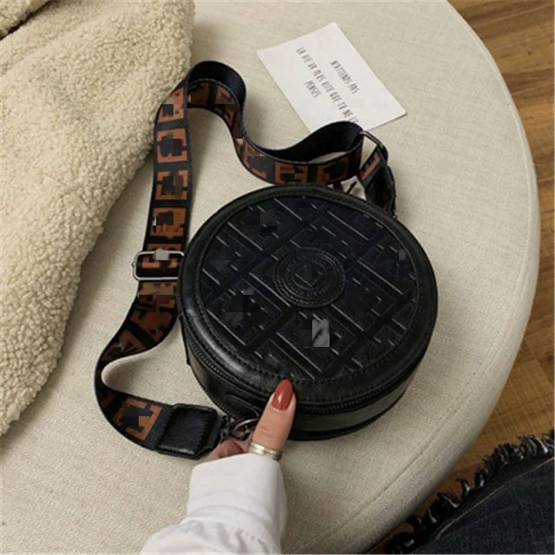 

Retro Round Letter Printed Luxury Brand Handbags, Red/green/black/gray/brown