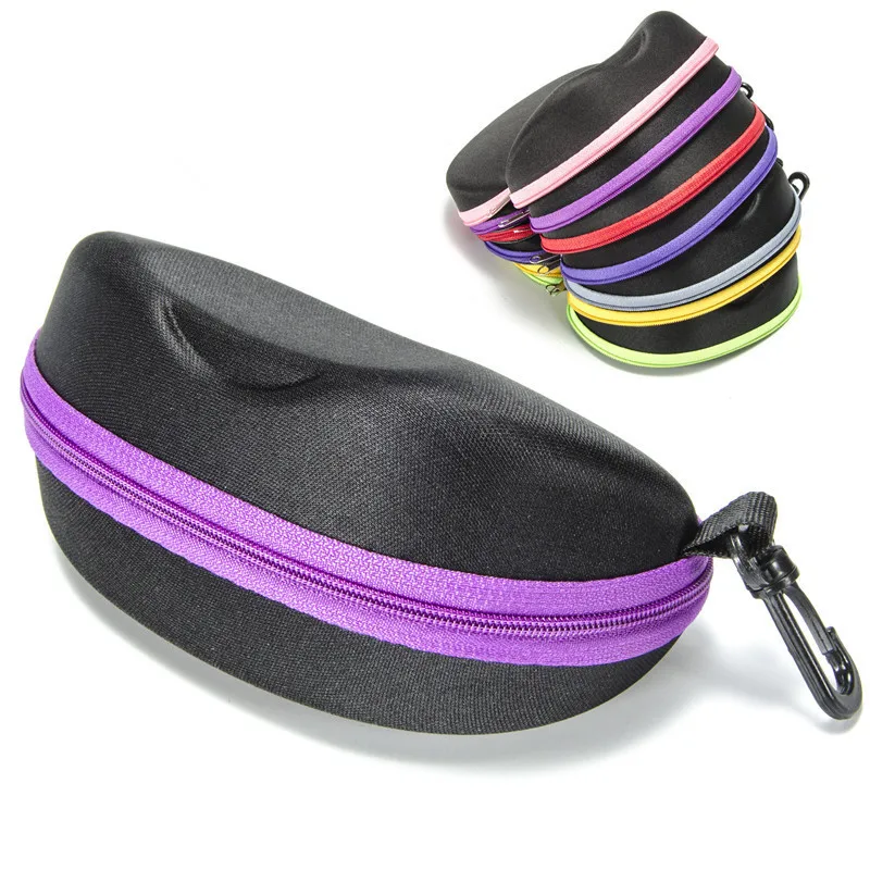 

Wholesale large fashion pressure resistant color EVA zipper sunglasses box, Stock or customize