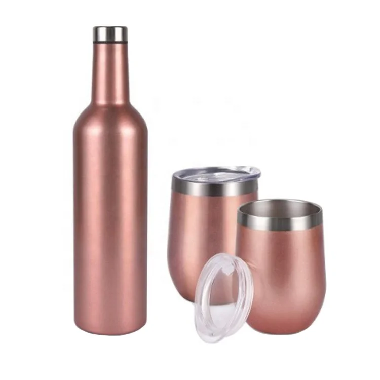 

304 stainless steel Wine Bottles double wall Vacuum tumbler Insulated wine beer Cup, Any color is available