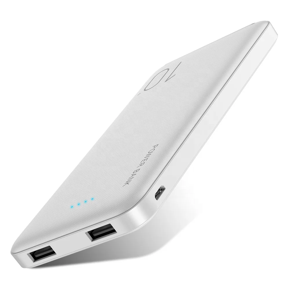 

Free Shipping 1 Sample OK RAXFLY Smart Mobile Charger Fc Ce Rohs Slim Portable 10000 Mah Power Bank With Led Light