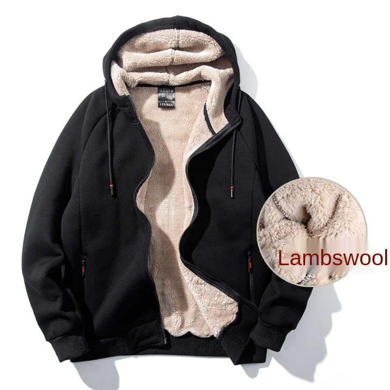 

Essentials Men's Sherpa Lined Full-Zip Hooded Fleece High Quality Oversized Organic Cotton Sweatshirt