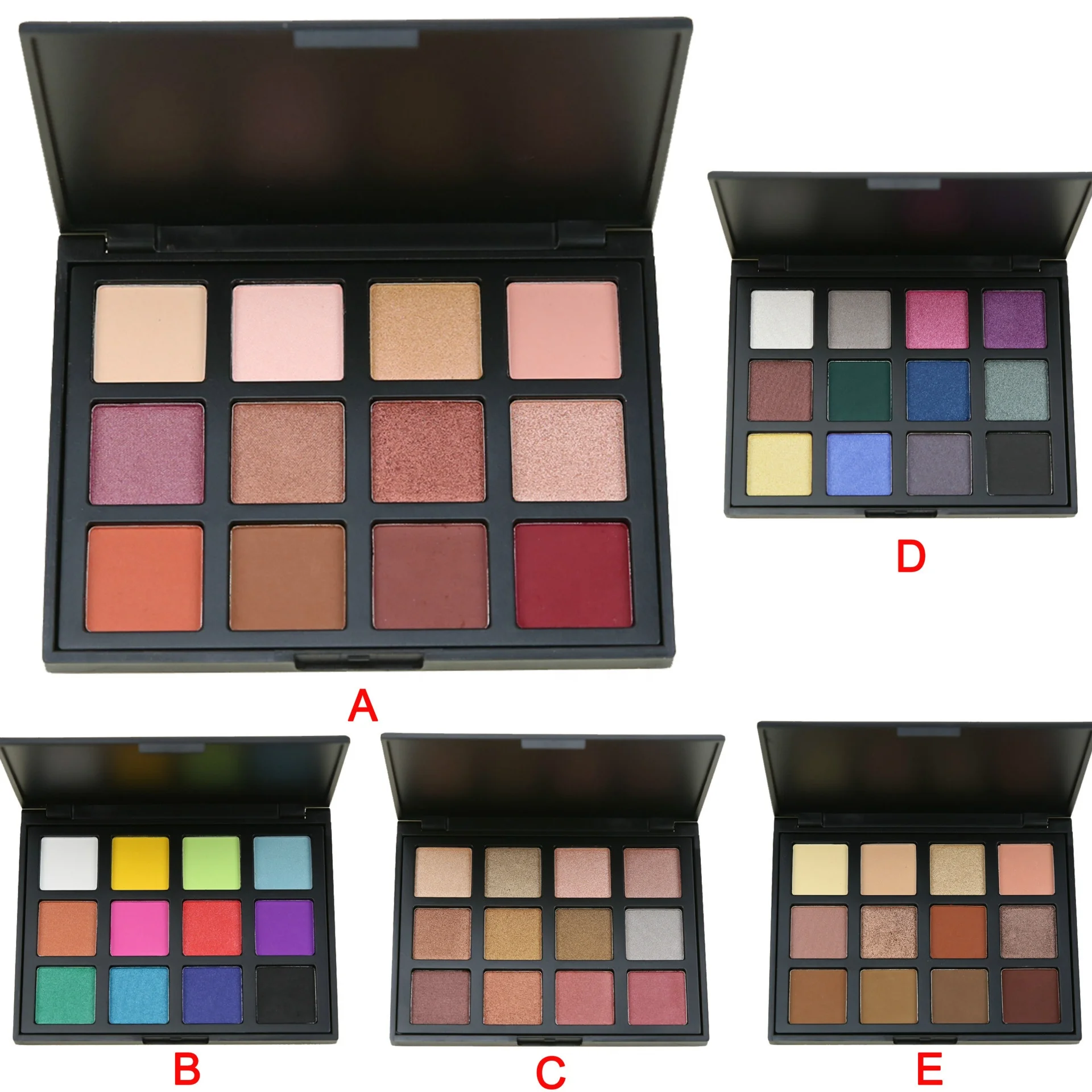 

LOW MOQ LOGO custom Best selling Pearly matte 12-color smoky makeup earth color eyeshadow palette