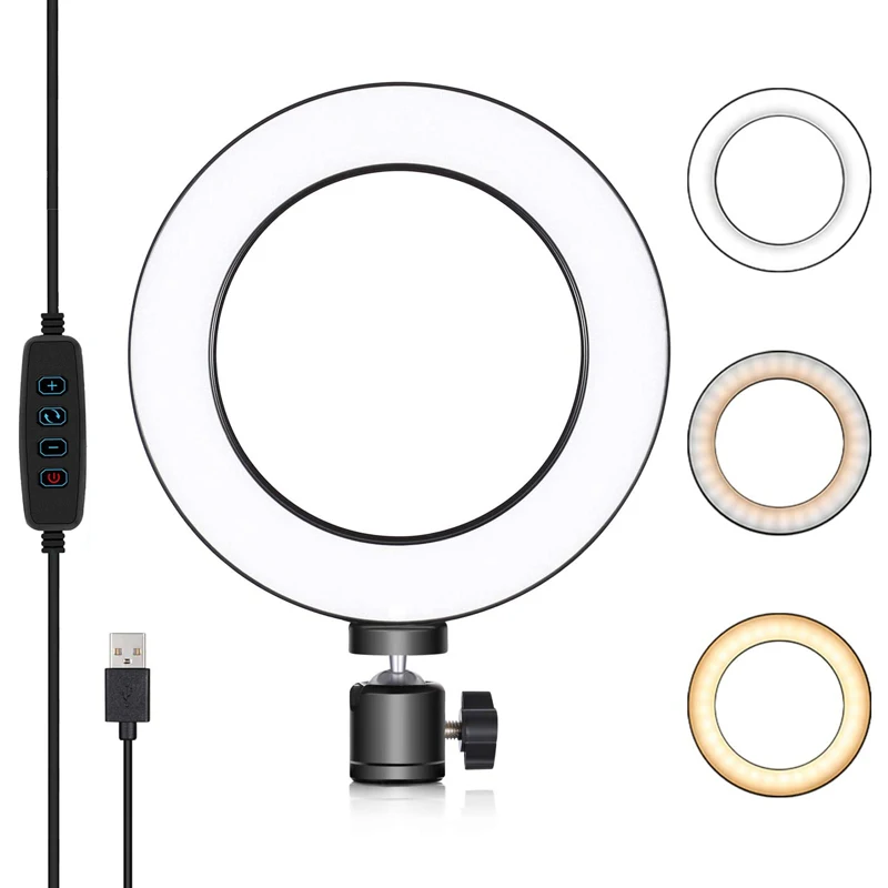 12inch Diameter Ring Light With Tripod Stand Dimmable Circular Led