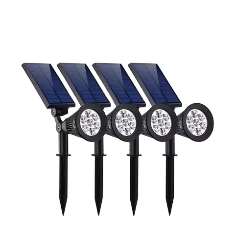 Wireless Outdoor  Waterproof Solar Powered Spotlight For Garden Yard Landscape Lighting