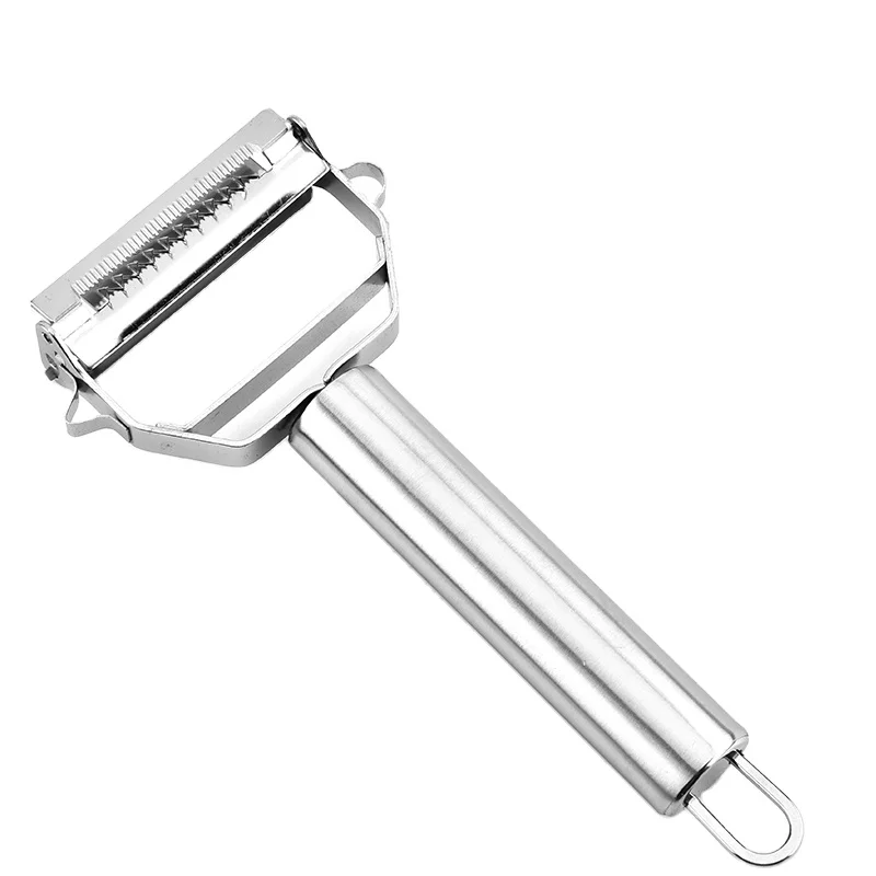 

Professional stainless steel carrot peeler multi functional cheese grater vegetable fruit swivel peeler, Silver