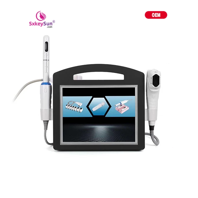 

4 d hifu 2021 new products 3x hifu 2 handled 3in1 4d hifu popular machine
