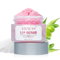 

OEM wholesale natural organic moisturizing exfoliator pink sugar lip scrub private label