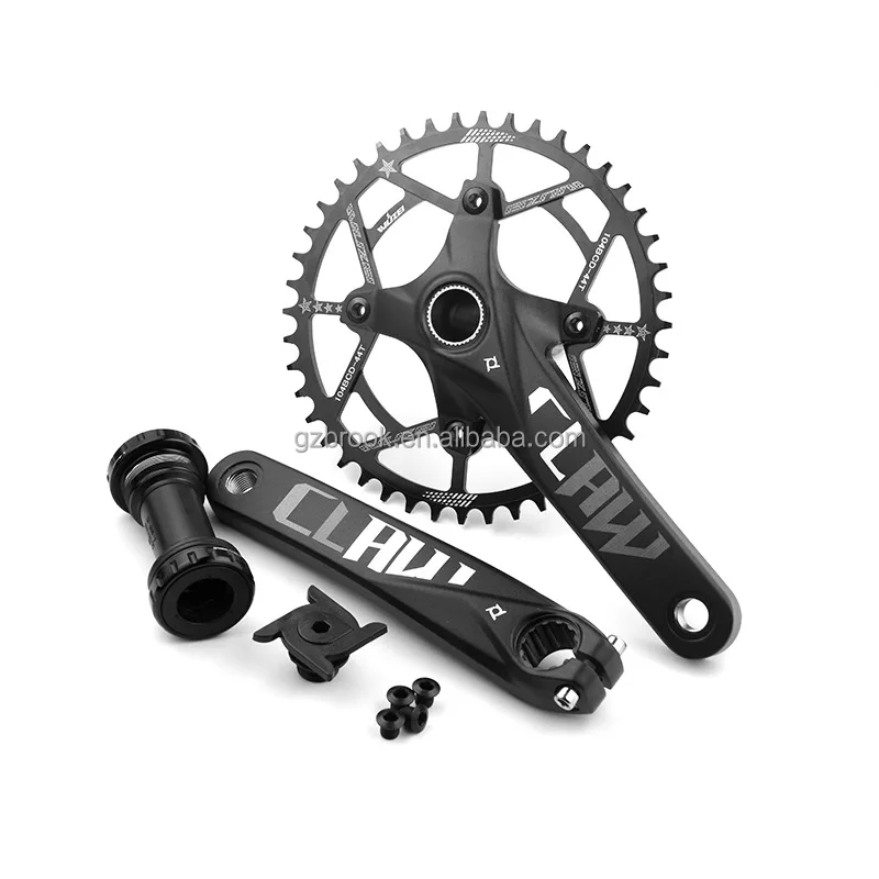 

Prowheel 175MM MTB bike crank set 30/32/34/36/38/40/42/44/46/48/50/52T sprocket with bottom bracket mountain bicycle crankset, Black
