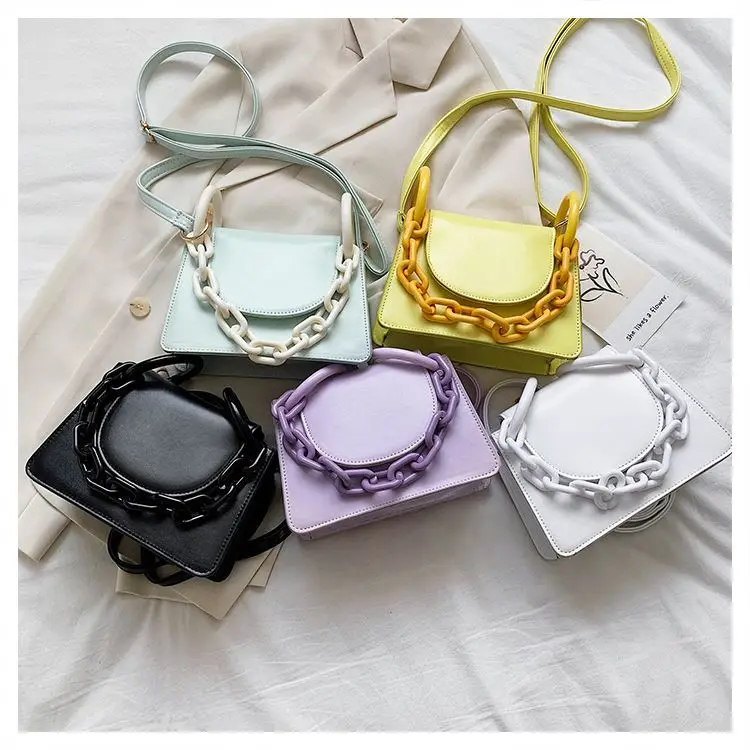 

Luxury Jelly Purses And Handbags For Women Thick Chain Shoulder Bag Cute Handbag Vendors Fashion Shoulder Handbag 2021