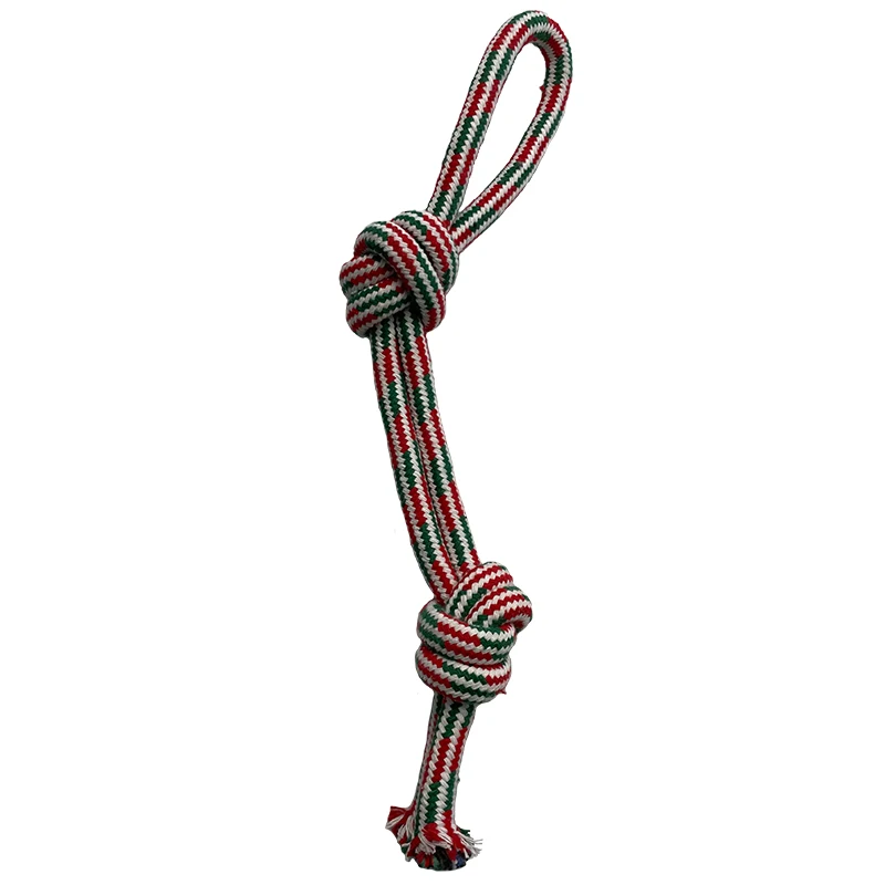 

Christmas Dog Rope Toy Twisted Interactive Toys for Dog Cat Puppy Pets Molar Bite Toy Wholesale China Cheap Price In Bulk, Customized color