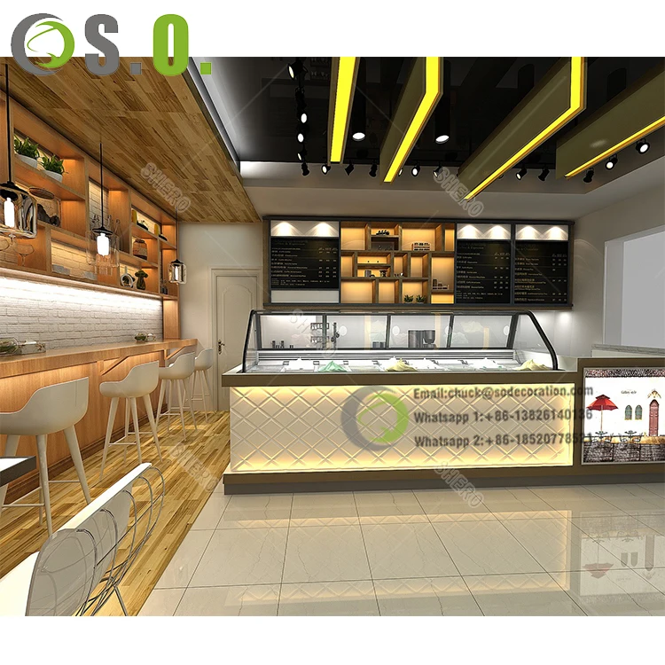 High Quality Coffee Shop Furniture Modern Shop Counter Design Store