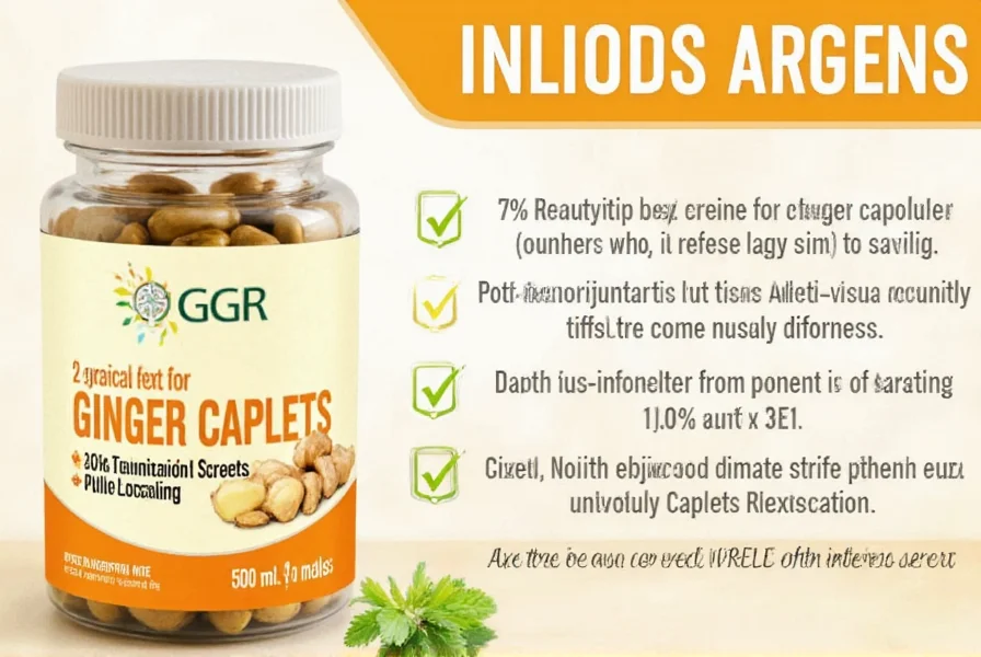 Ginger Caplets: Benefits, Dosage & Safety Facts