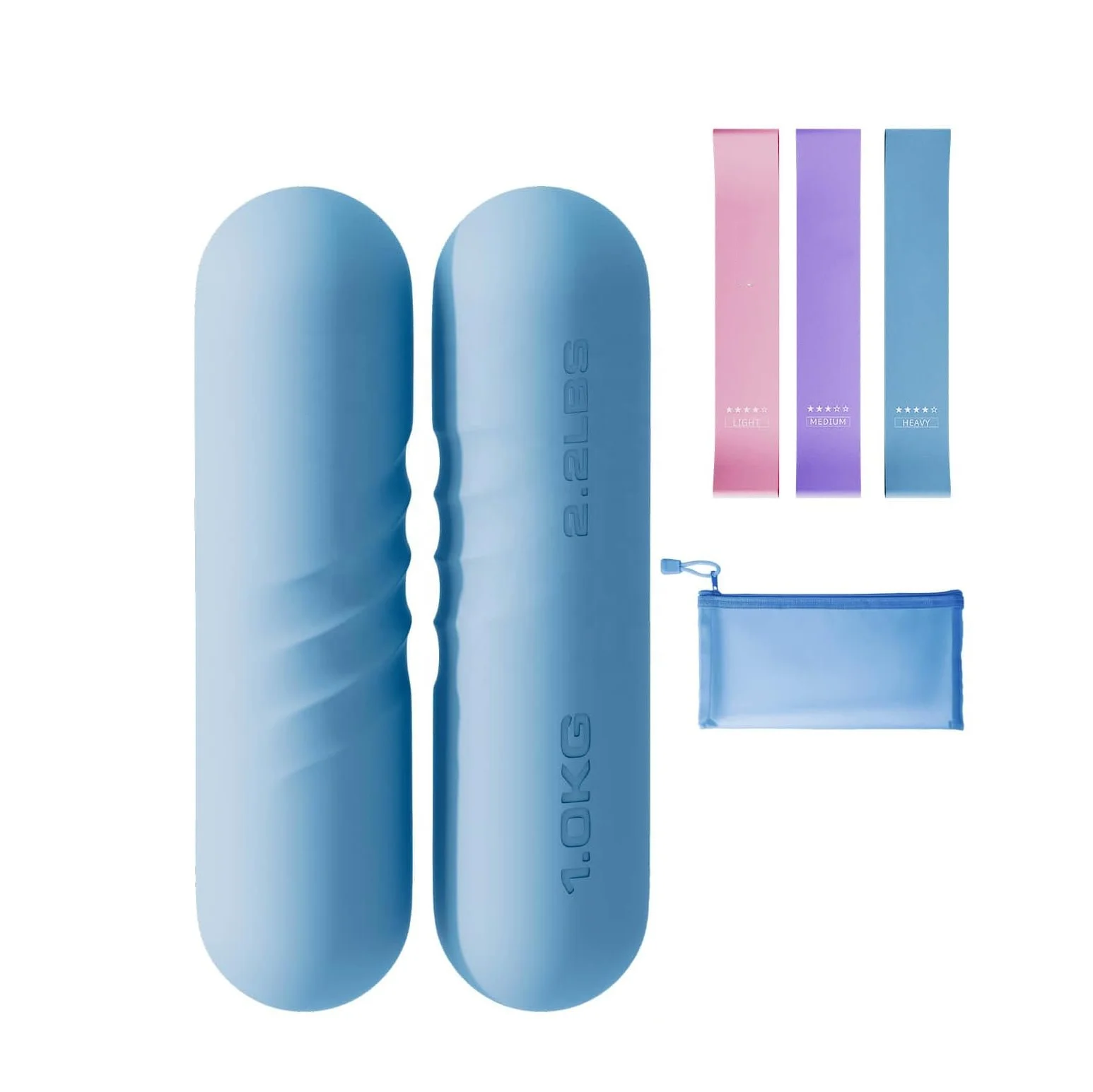 Wholesale Hand Weights Dumbbell Portable Gym Home Strength Training Power Yoga Pilates Silicone Dumbbells Bar Set