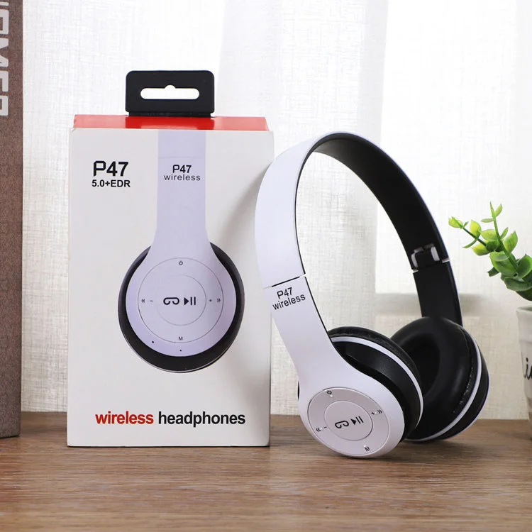 

P47 TF card audifonos AUX line in mobile phones or computer Foldable wireless headset