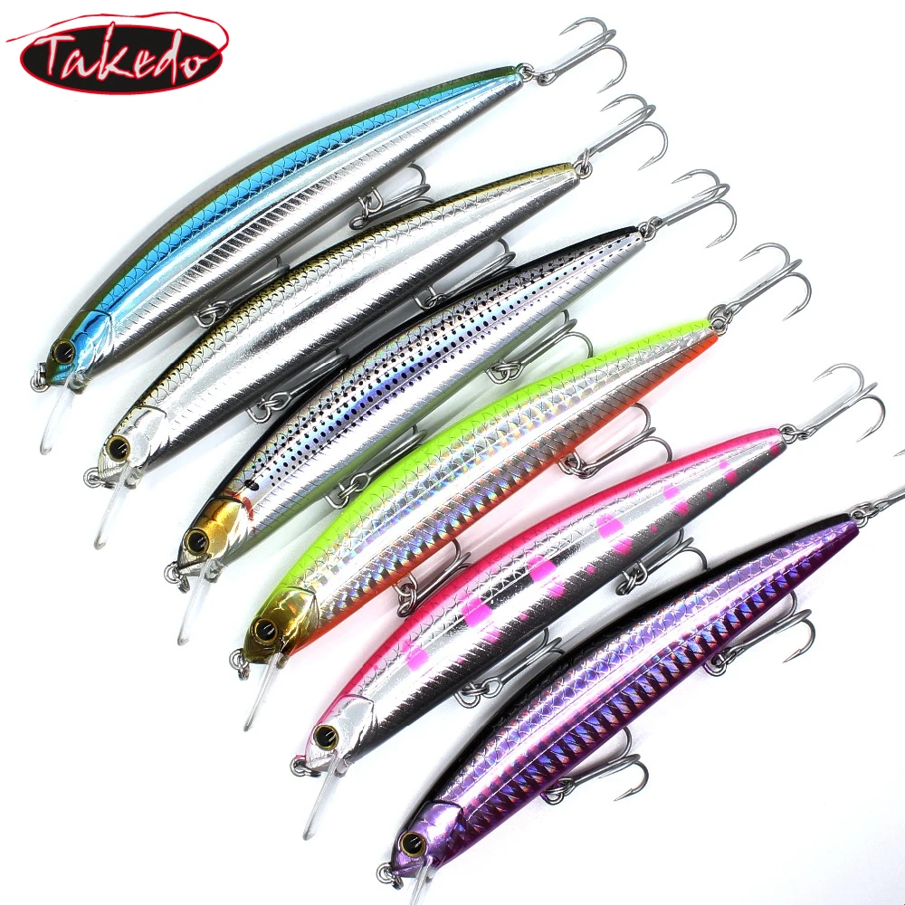 

TAKEDO CK115 11.5cm 16.9g Hard Bait Minnow Fishing lures With Magnet For Long Distance Casting VMC Hooks