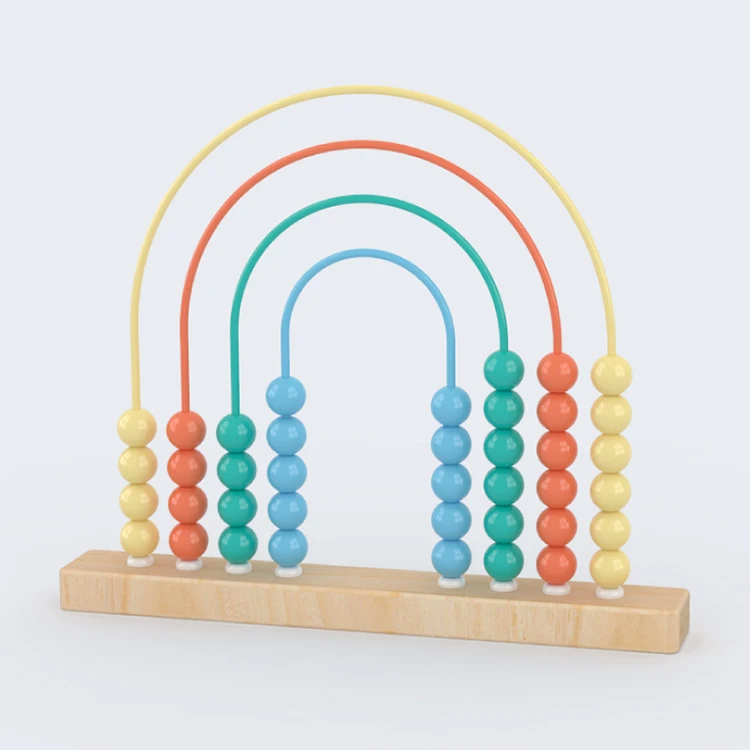 

High-quality Beads Educational Wooden rainbow abacus Maths Toys Of Montessori Learning To Count Numbers For Early Teaching Maths