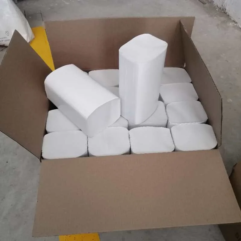 

poly wrap packing white recycled pulp 1 ply 35-40 gsm V-fold towels Single fold paper hand towel 250sheets, Natural white