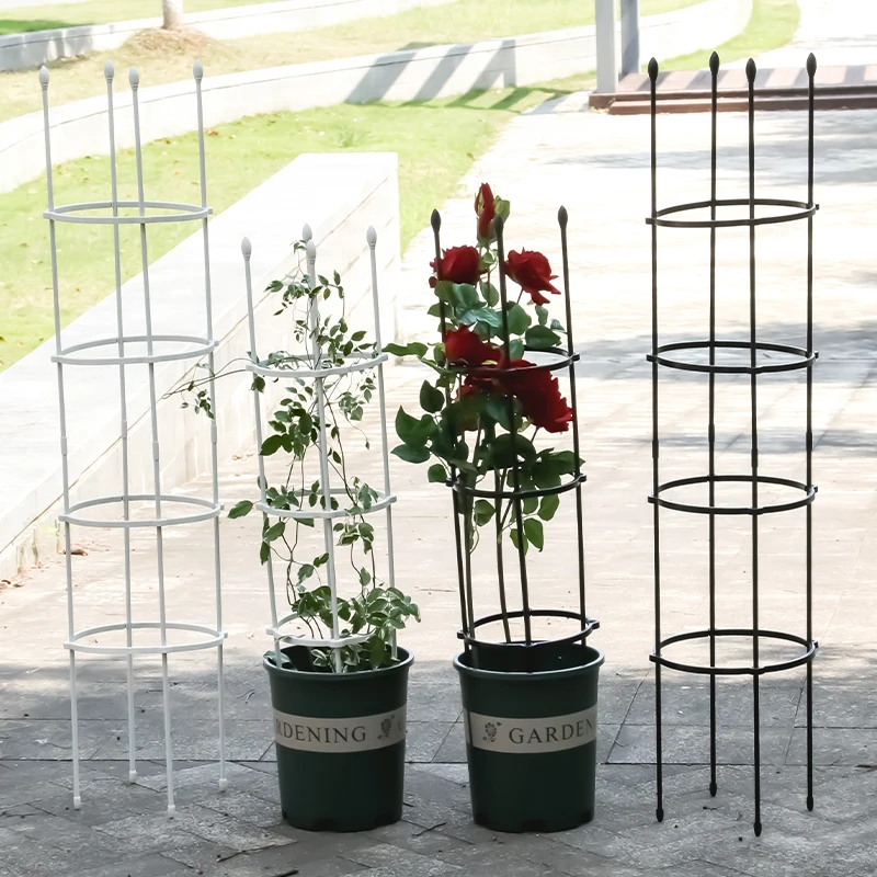

120cm Waterproof Outdoor Decoration Garden Tomato Cage Plant Support, Black /white
