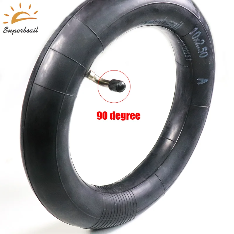 

Superbsail EU STOCK High Quality E-Scooter Tire 10*2.5 Inner Tube With Bent Valve 90 Degree For Electric Scooter Repair Tyre