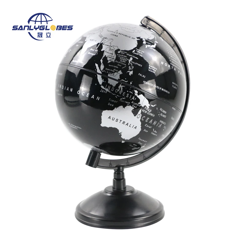 
OEM ODM world map globe 14cm Arched Plastic Ruler Globe science education earth globe 