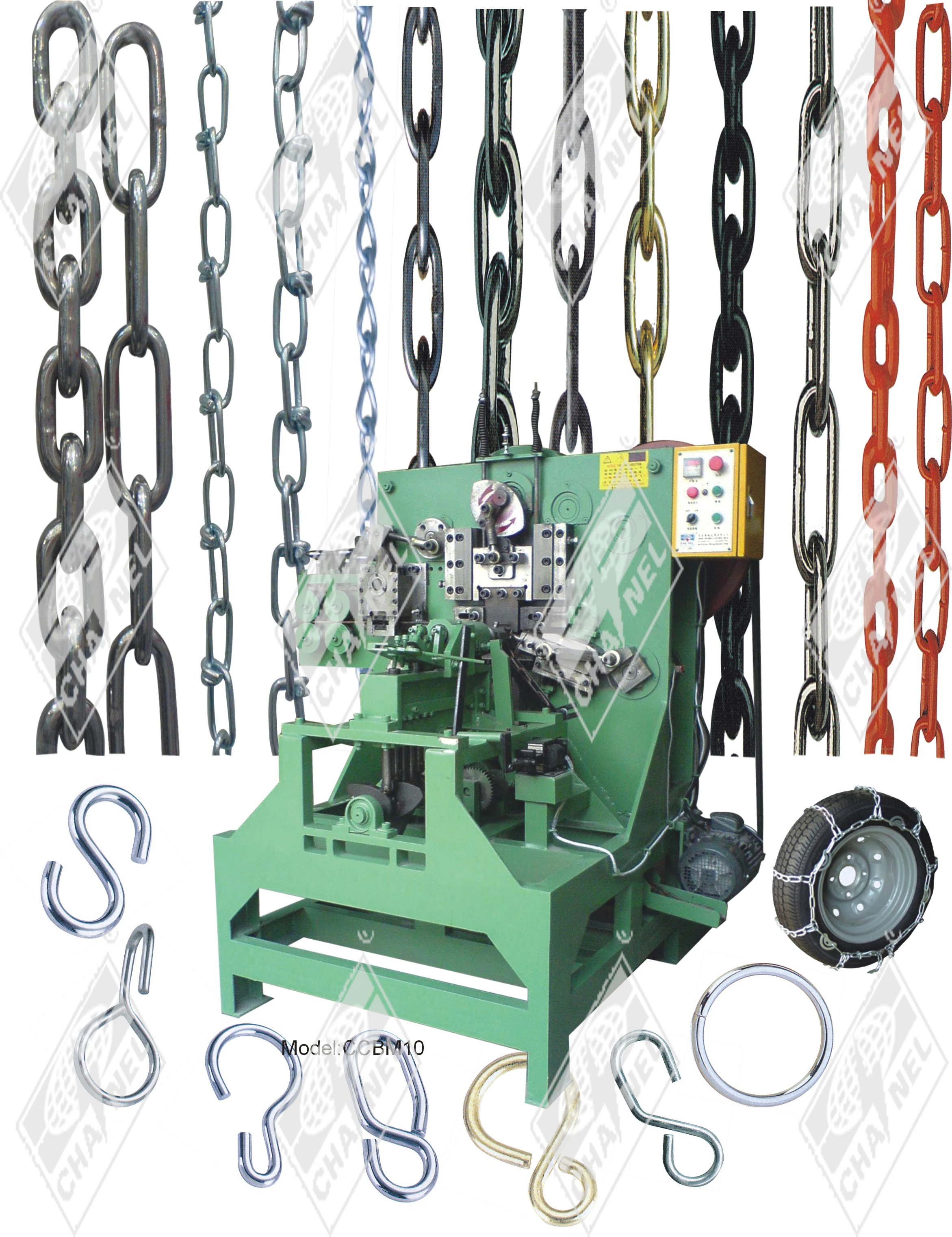 
Automatic chain bending machine 