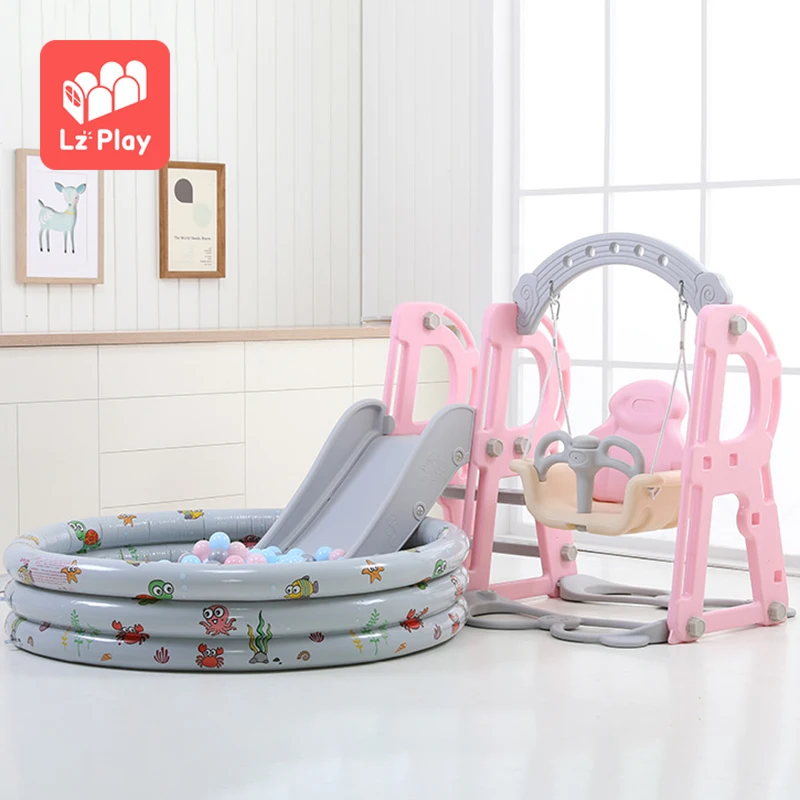 

LZplay L-BDSR kids slide, Blue/pink/yellow/customized color