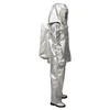 Upgrade fire and heat insulation safety work suit for fireman with aluminium foil and backpack for air breathing apparatus