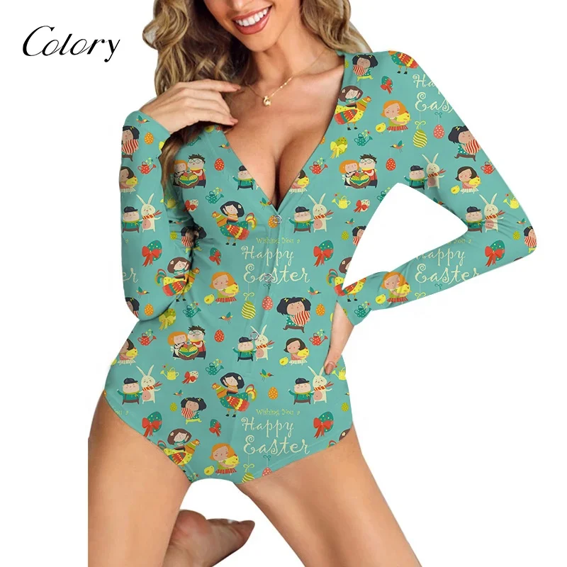 

Colory Hot Sale Sexy Easter Lounge Wear Women Night Wear Sleepwear Pajamas For Women, Customized color