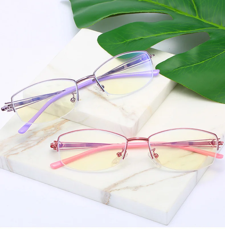 

Half Frame Exquisite Comfortable Non-Slip Ladies Anti Blue Light Reading Glasses