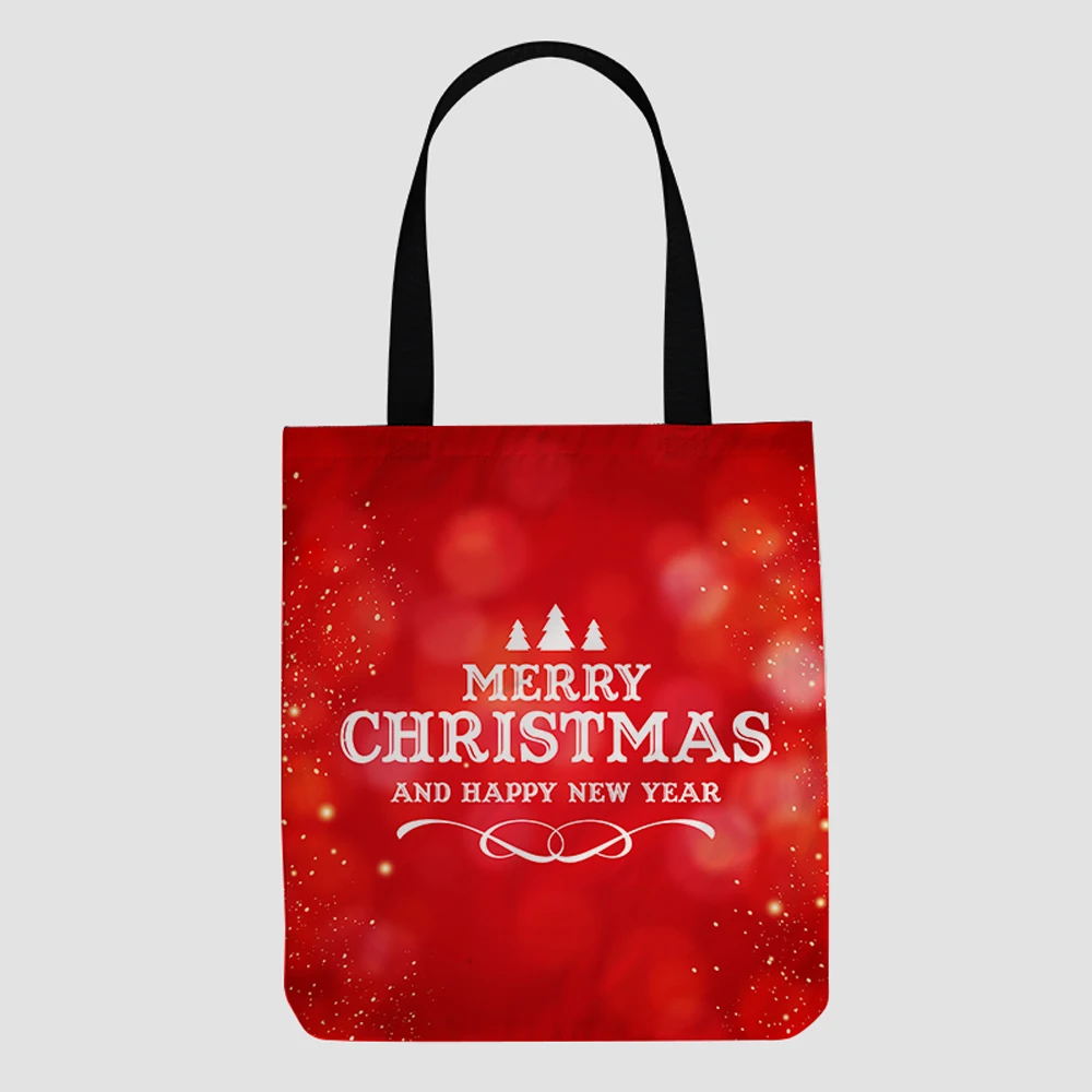 

2021 custom canvas hand Christmas style shopping bags grocery bag designer handbag brand handbags luxury for ladies men tote bag