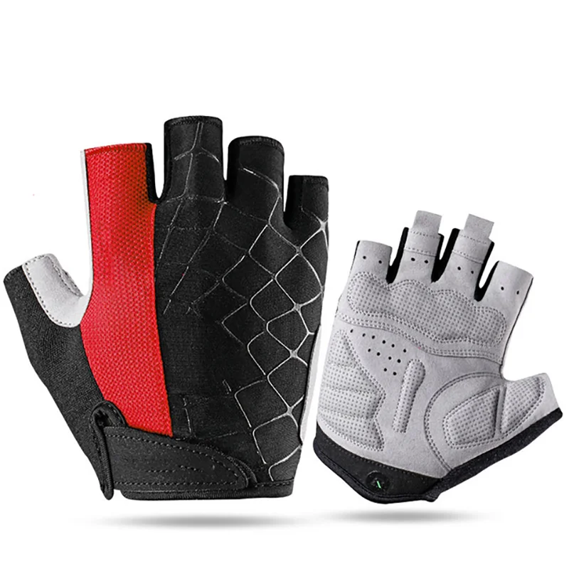 

2021 half finger Men Women Anti Slip Gel Pad mittens racing motorcycle sport road bike gloves custom bike gloves, Custom color