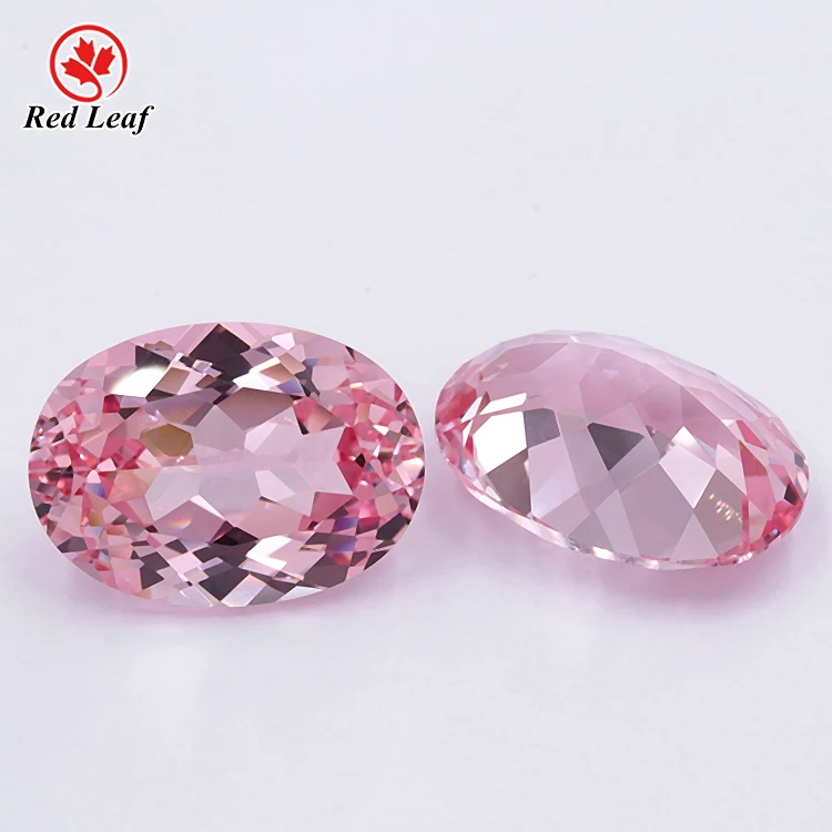 

Redleaf Jewelry Sapphire Morganite Jewelry Making Lab Grown Gemstone Synthetic (lab Created) Oval Cut Flux Grown 1 Piece 10*14mm