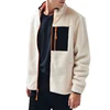 wholesale custom men's high quality mens zip stand up collar chest pocket front hand pockets long sleeves jackets