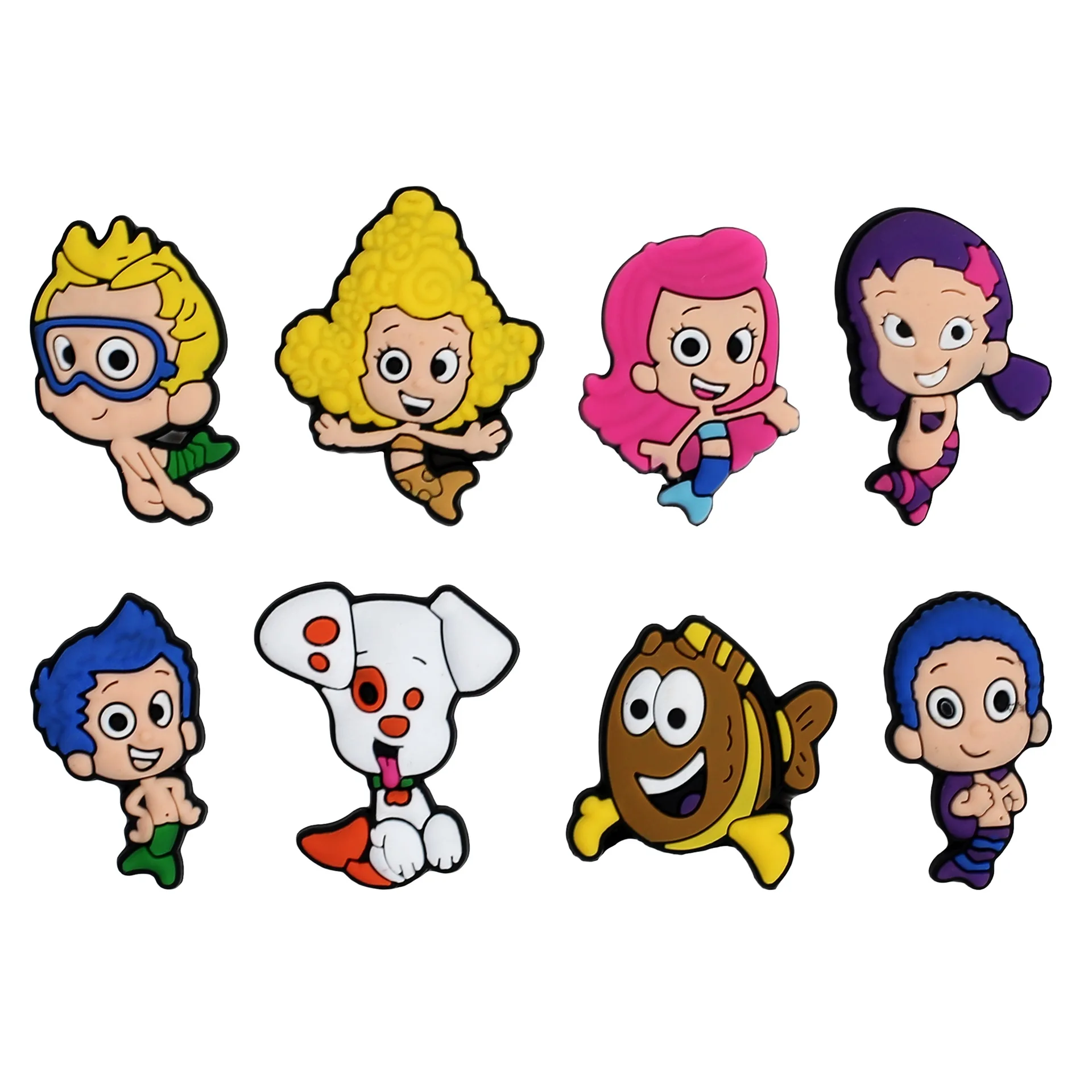 

Poecillia reticulata wholesale cute custom DIY shoe lace croc charms clog pvc soft Shoe decoration As a gift for the child